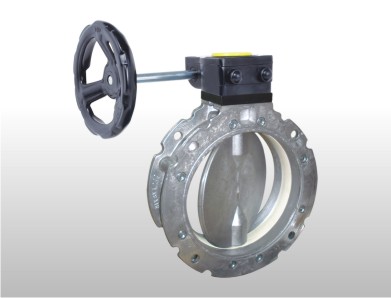 Cement Double Flange Butterfly Valve